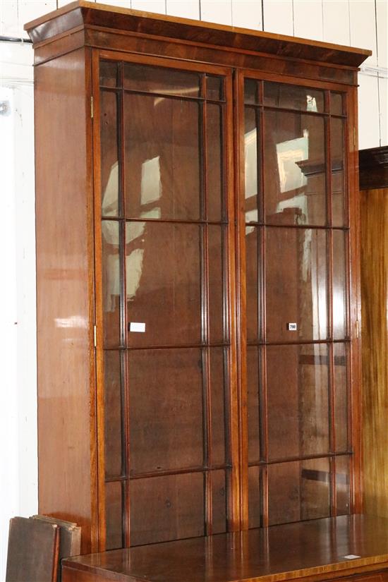 Large glazed bookcase